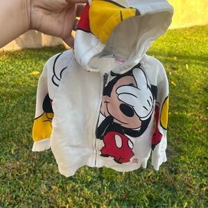 Zara x Disney Mickey Mouse Kids Hoodie - White